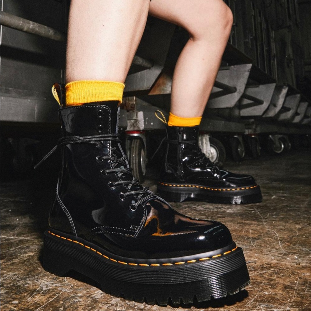 Dr.marten Jadon Patent Leather Platform Boots